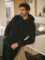 Black Fleece Borg Overhead Hoodie - Image 2 of 9