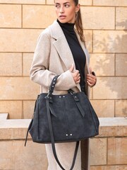 Black Utility Zip Grab Bag - Image 1 of 10