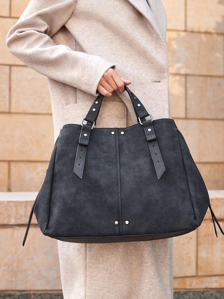 Black Utility Zip Grab Bag - Image 2 of 10