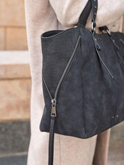 Black Utility Zip Grab Bag - Image 4 of 10