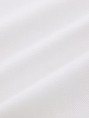 White Slim Fit 100% Cotton Short Sleeve Polo Shirts 5 Pack (3-16yrs) - Image 7 of 7