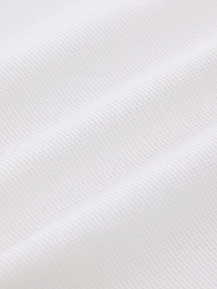 White Slim Fit 100% Cotton Short Sleeve Polo Shirts 5 Pack (3-16yrs) - Image 7 of 7