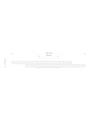 Chrome Luna Flush Ceiling Light - Image 4 of 9