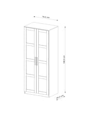 White Flynn Double Wardrobe - Image 4 of 8