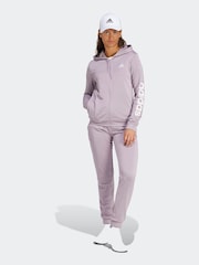 adidas Purple Sportswear Linear Tracksuit - Image 1 of 8