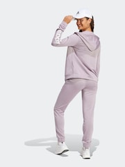 adidas Purple Sportswear Linear Tracksuit - Image 2 of 8