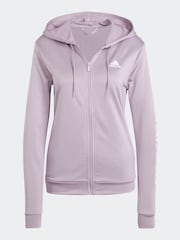 adidas Purple Sportswear Linear Tracksuit - Image 8 of 8