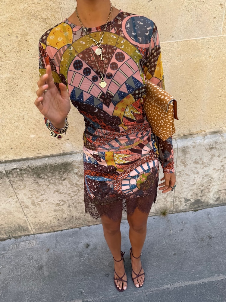 Never Fully Dressed Brown Casablanca Mini Maeva Skirt - Image 3 of 3
