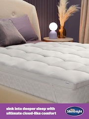 Silentnight White Luxury Deep Sleep 100% Cotton Mattress Topper - Image 2 of 8