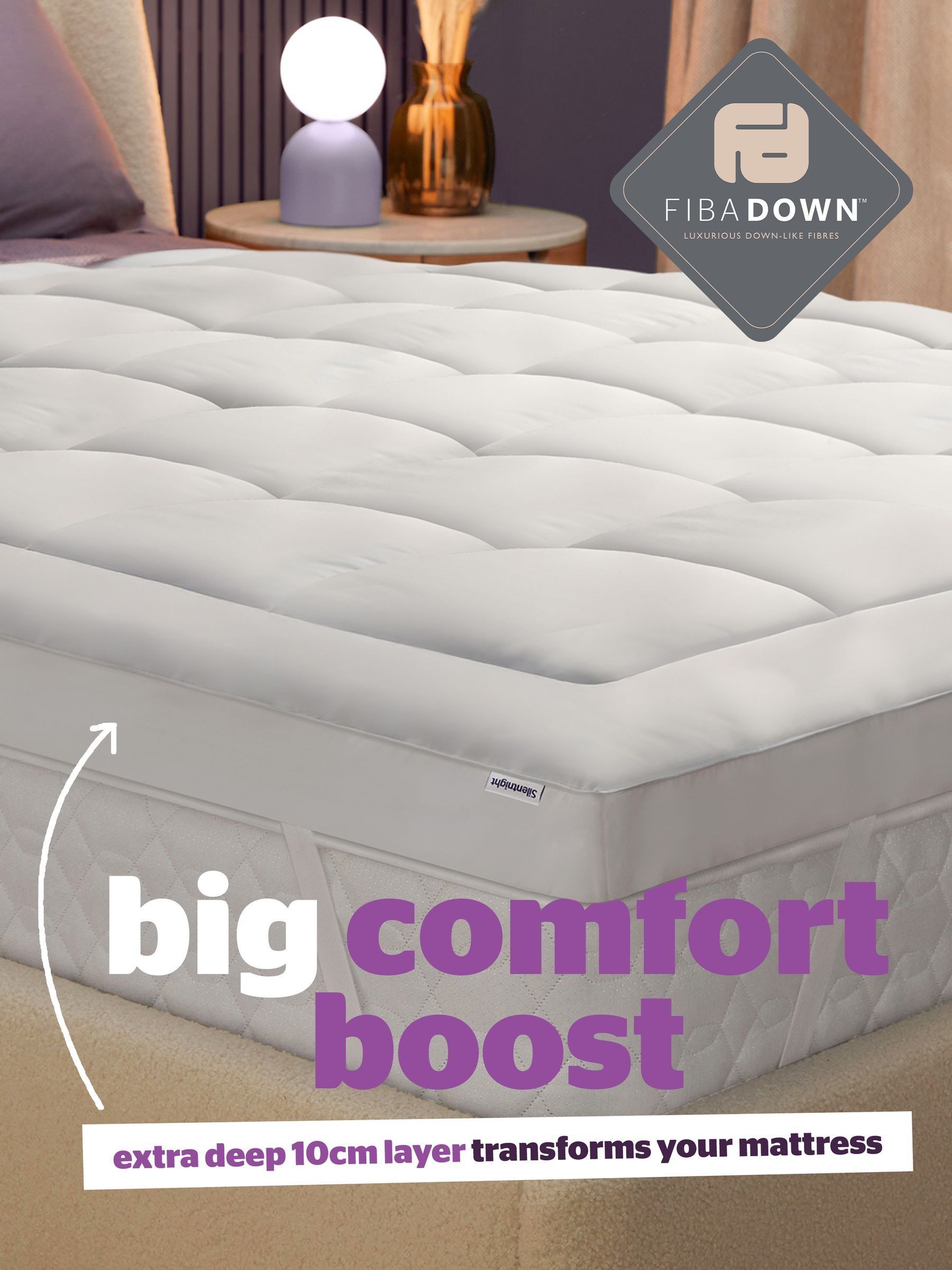 Silentnight Deep Sleep Matratzenauflage – King Size, 200x150 Cm, 2,5 Cm Dick
