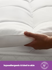 Silentnight White Luxury Deep Sleep 100% Cotton Mattress Topper - Image 6 of 8
