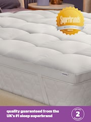 Silentnight White Luxury Deep Sleep 100% Cotton Mattress Topper - Image 7 of 8