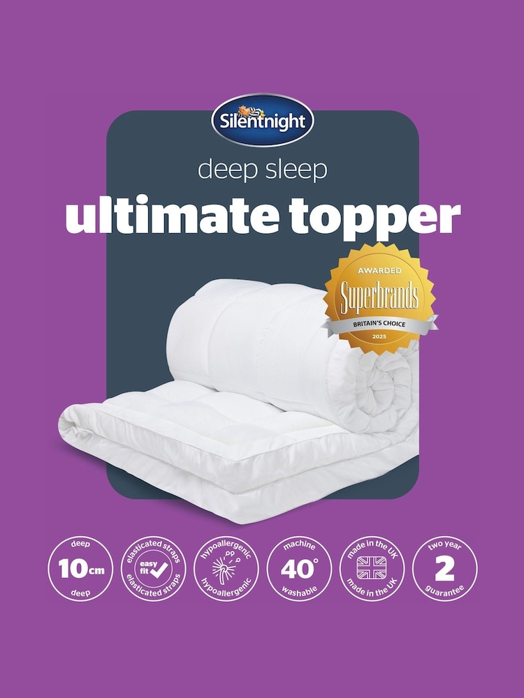 Silentnight White Deep Sleep Ultimate 1000 Extra Deep Mattress Topper - Image 9 of 9 Silentnight White Deep Sleep Ultimate 1000 Extra Deep Mattress Topper - Image 9 of 9