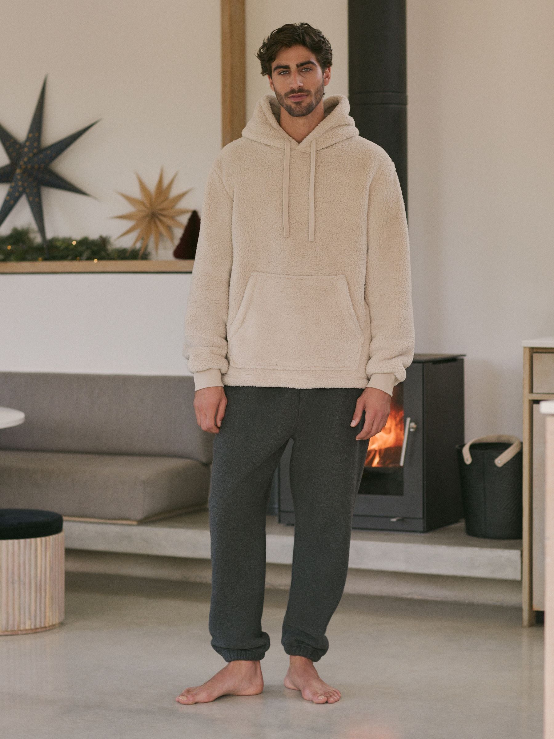 Cream borg joggers cheap