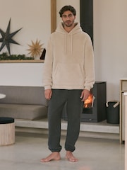 Cream Fleece Borg Overhead Hoodie - Image 2 of 9
