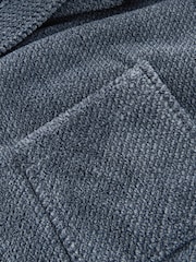 Blue Supersoft Hooded Dressing Gown - Image 9 of 10