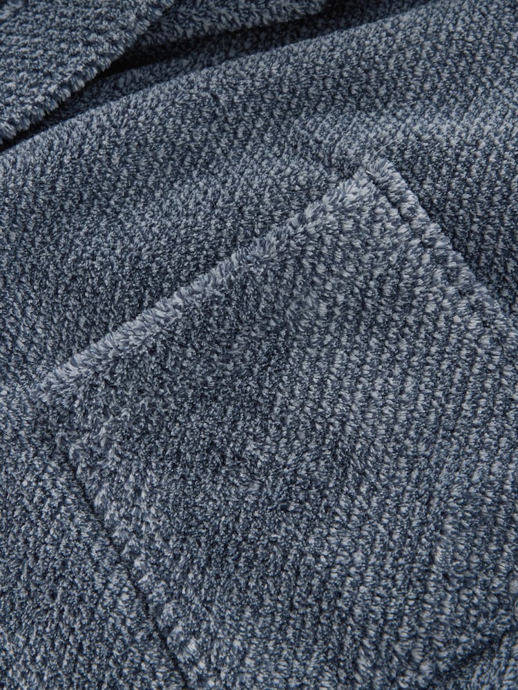 Bleu - Robe de chambre super douce À capuche - Image 9 of 10