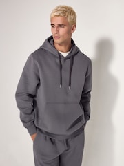 Slate Grey EDIT Heavyweight Textured Hoodie - Image 1 of 8