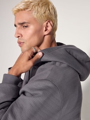 Slate Grey EDIT Heavyweight Textured Hoodie - Image 5 of 8