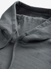 Slate Grey EDIT Heavyweight Textured Hoodie - Image 7 of 8