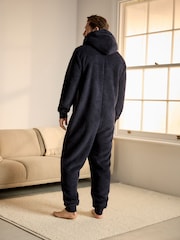 Navy Blue Fleece All-In-One - Image 3 of 8