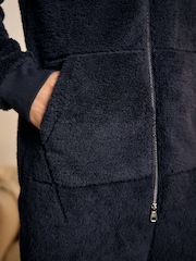 Navy Blue Fleece All-In-One - Image 7 of 8