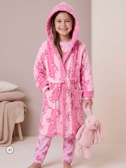 Harry Bear Pink Bows And Stripes Dressing Gown - Image 1 of 10