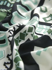 Green Tile Print Short Kimono Cover-Up - Image 6 of 6