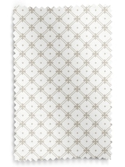 Laura Ashley Dove Grey Wickerwork Made to Measure 100% Cotton Roman Blinds - Image 6 of 6