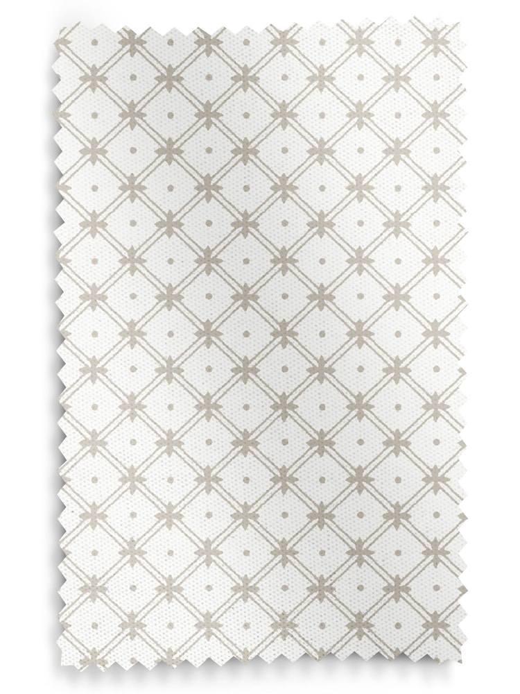 Laura Ashley Dove Grey Wickerwork Made to Measure 100% Cotton Roman Blinds - Image 6 of 6
