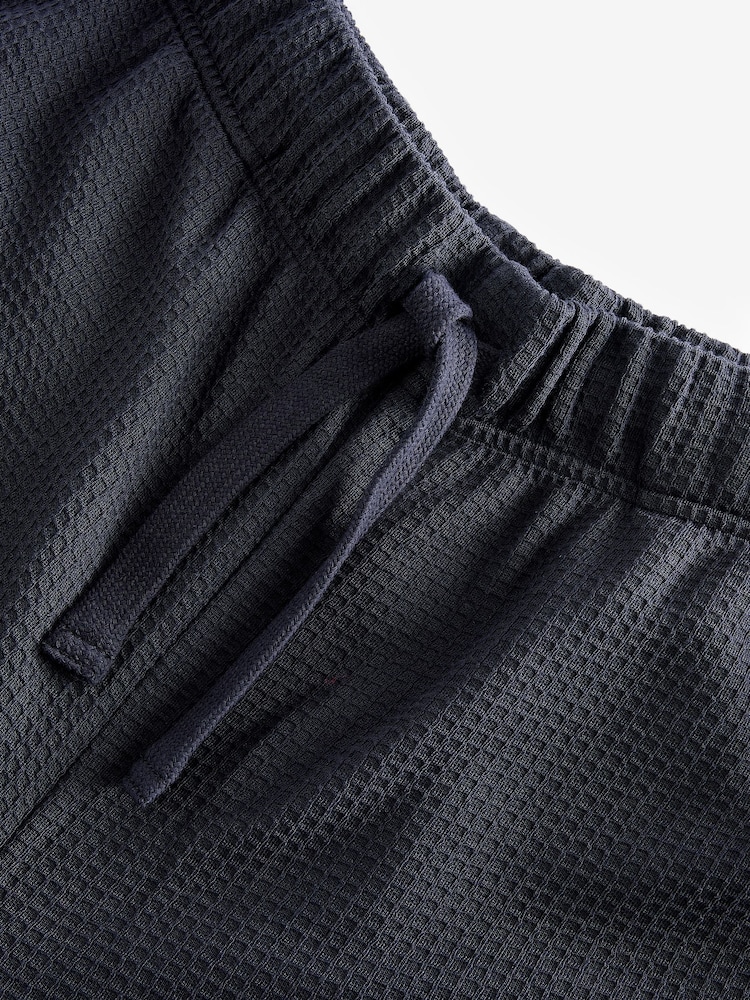 Navy Blue Waffle Pyjama Bottoms - Image 10 of 10