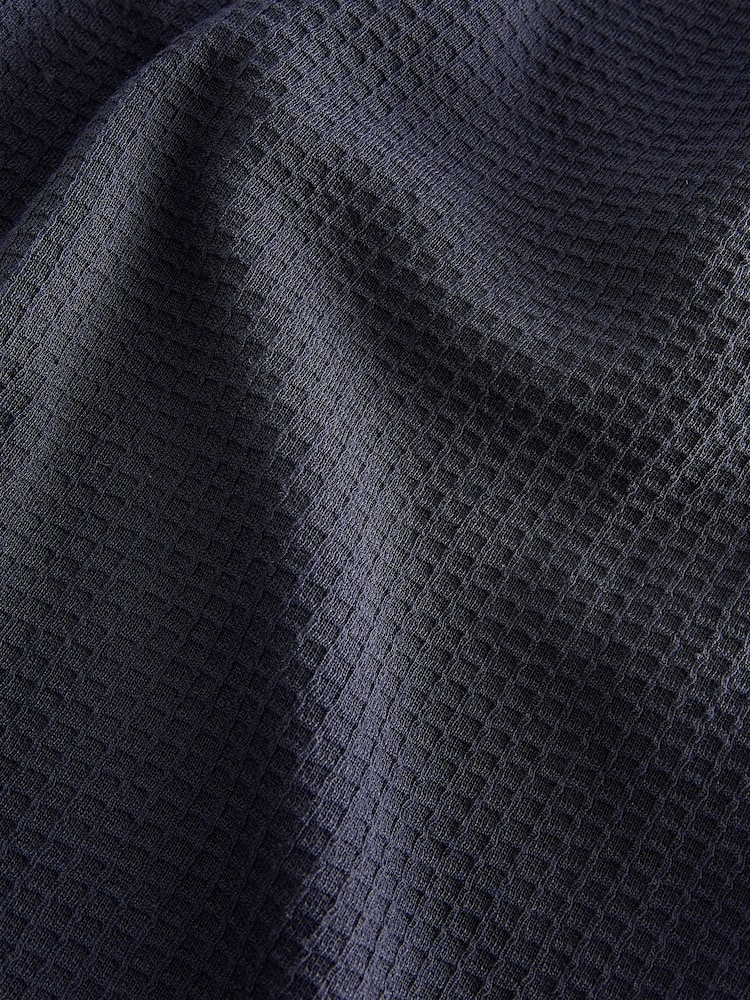 Marineblau/blau - Pyjamahose mit Waffelstruktur - Image 4 of 10