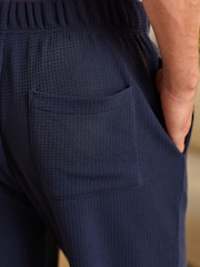 Navy Blue Waffle Pyjama Bottoms - Image 7 of 10