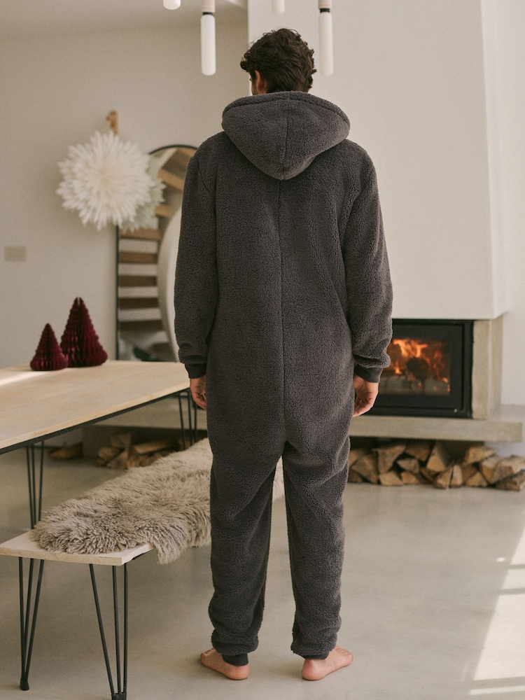 Slate Grey Fleece All-In-One - Image 3 of 6