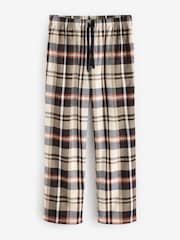 Orange/Neutral Check Motionflex Cosy 100% Cotton Pyjamas Set - Image 8 of 8