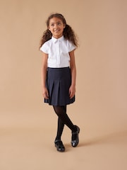 Navy Blue Regular Waist Pleated School Skirts 2 Pack (3-16yrs) - Image 2 of 7