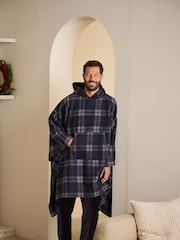 Navy/Grey Oversized Supersoft Hoodie - Image 1 of 9