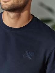 Navy Blue Stripe Woven Sweatshirt Pyjamas Set - Image 8 of 13