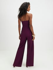 River Island Purple Sleeveless Bandeau Jumpsuit - Image 2 of 4