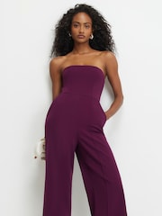 River Island Purple Sleeveless Bandeau Jumpsuit - Image 3 of 4