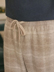 Blue/Grey Check Cosy Brushed Pyjamas Set - Image 5 of 11