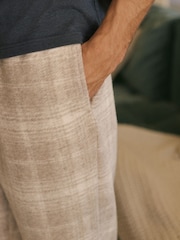 Blue/Grey Check Cosy Brushed Pyjamas Set - Image 6 of 11