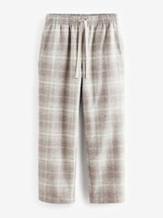 Blue/Grey Check Cosy Brushed Pyjamas Set - Image 9 of 11