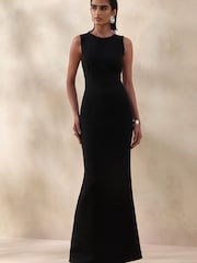 Club L London Black Astrelle High-Neck Maxi Dress - Image 3 of 4