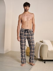 Black/Stone Check Motionflex Cosy Pyjama Bottoms 2 Pack - Image 3 of 11