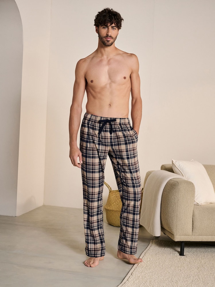 Noir/Pierre Check - Motionflex Cosy Pyjama Bottoms 2 Pack - Image 3 of 11