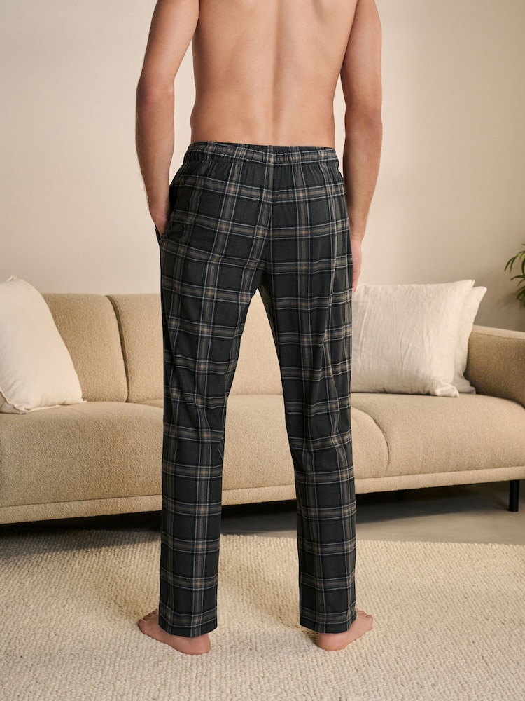 Noir/Pierre Check - Motionflex Cosy Pyjama Bottoms 2 Pack - Image 5 of 11