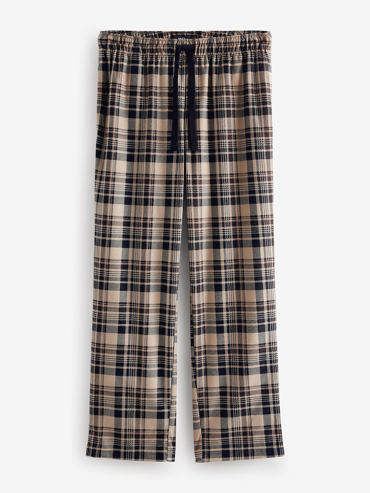 Noir/Pierre Check - Motionflex Cosy Pyjama Bottoms 2 Pack - Image 8 of 11