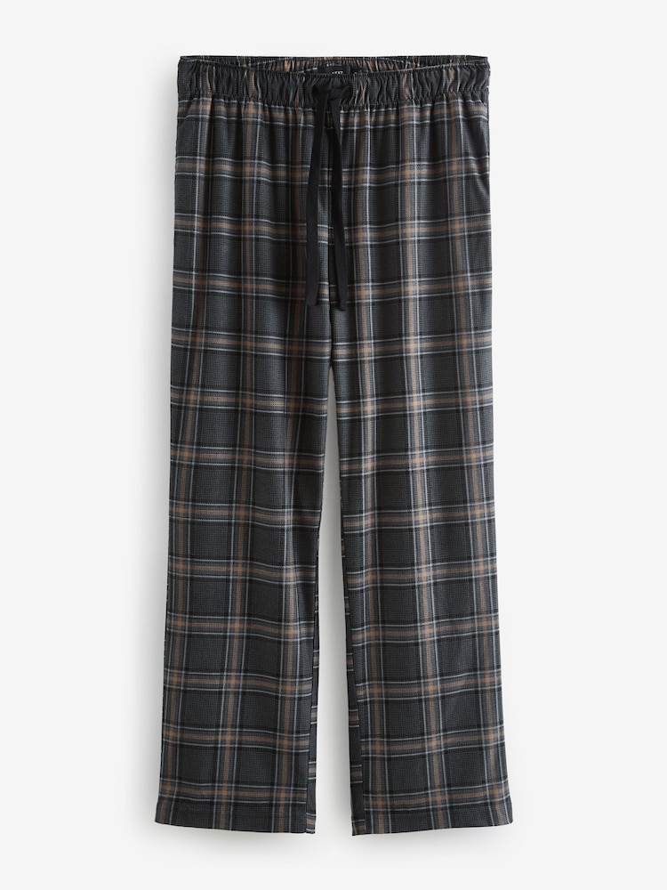 Noir/Pierre Check - Motionflex Cosy Pyjama Bottoms 2 Pack - Image 9 of 11