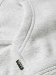 Superdry Grey Essential Logo Zip Hoodie - Image 6 of 6